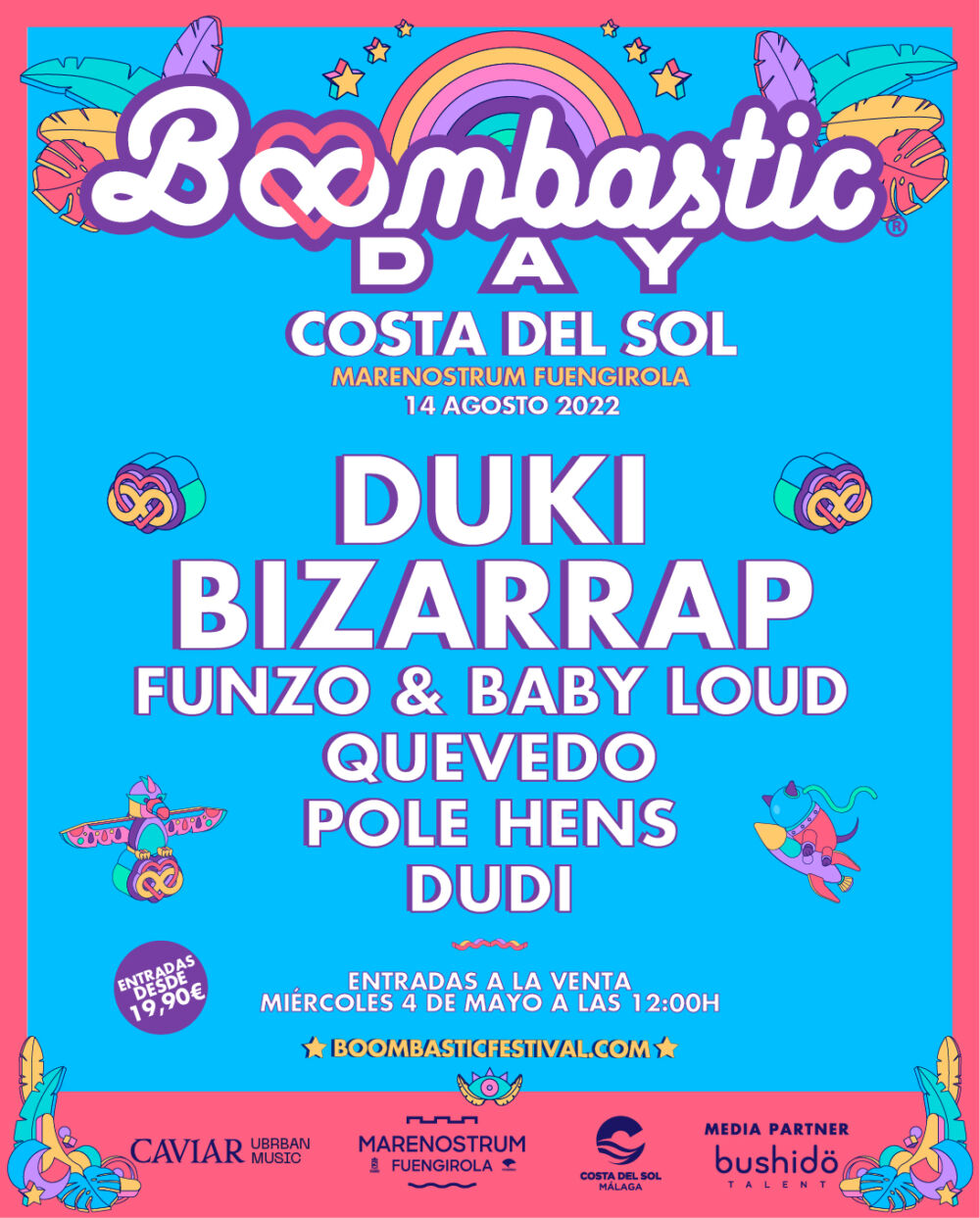 Cartel Boombastic Costa del Sol